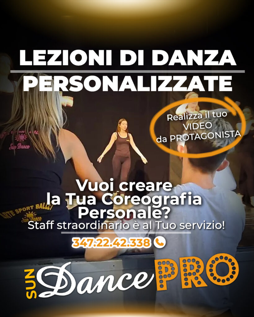 Progetto Professionale di Danza individuale denominato sunDancePRO alla Scuola di Danza Sun Dance di Torino - Vuoi creare la tua Coreografia personale?